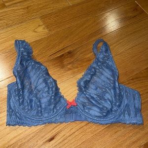 Heidi Klum Intimates blue underwire bra size 36D with underwire